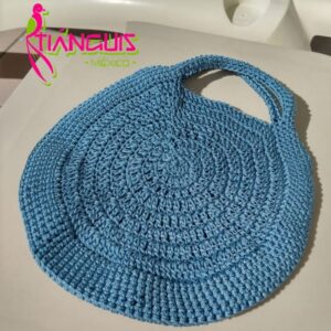 Bolso redondo a crochet