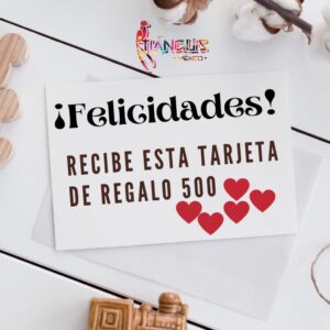 Tarjeta de regalo 500 digital