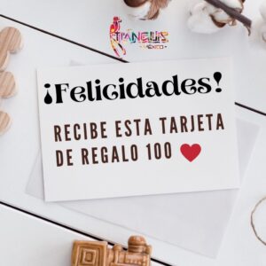 Tarjeta de regalo 100 digital