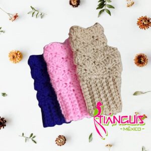 Mitones de Crochet Unisex Hechos a Medida