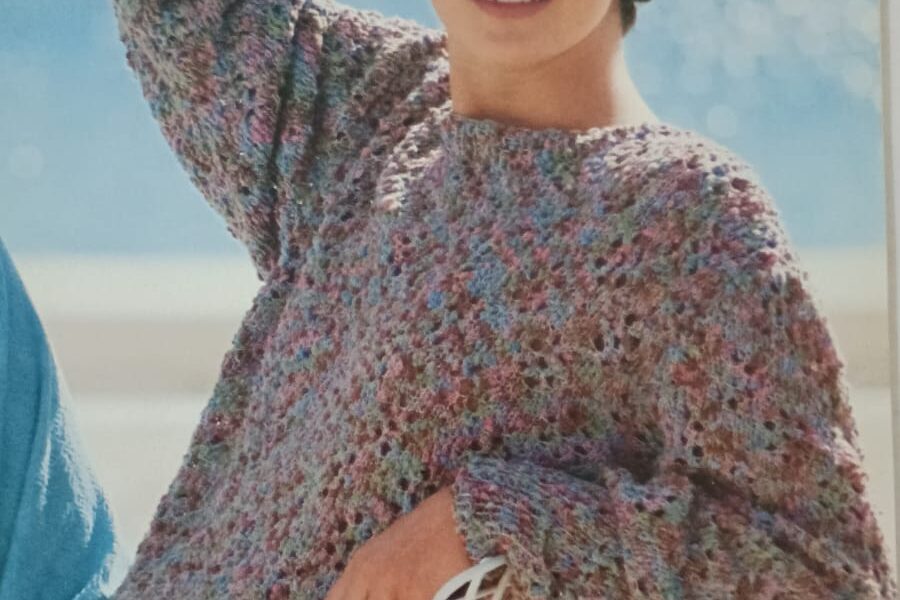 Patrón Vintage: Cómo tejer el Jersey “Malva” de los años 80 (Instrucciones Gratuitas)